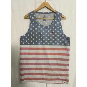 Hurley Tank Top Men’s M – Stars & Stripes USA Flag Graphic